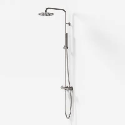 Semplice Rain DeLuxe SRL02 - SmartTerm Ø25 EasyClean, PVD Brushed Steel