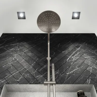 Semplice Rain DeLuxe SRL02 - SmartTerm Ø25 EasyClean, PVD Brushed Steel