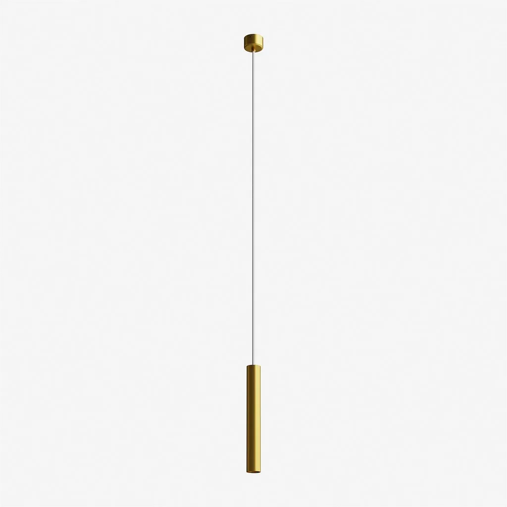 Tube Light 300 - Ø40x300 mm., LED pendant, Matt gold