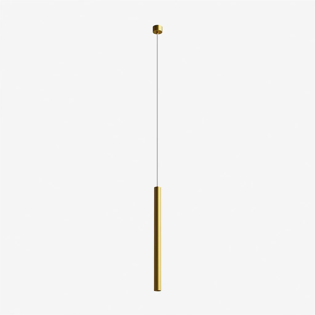 Tube Light 600 - Ø40x600 mm., LED pendant, Matt gold