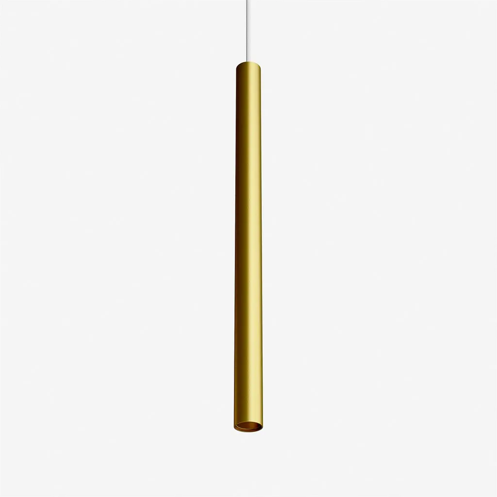Tube Light 600 - Ø40x600 mm., LED pendant, Matt gold