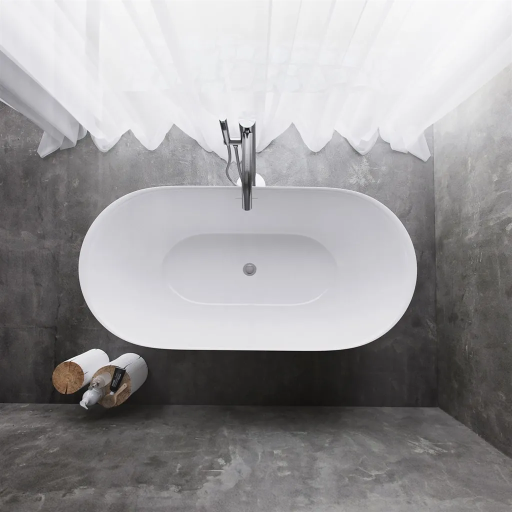 Yin-Yang 150 - Bathtub 150x72 cm, Glossy White