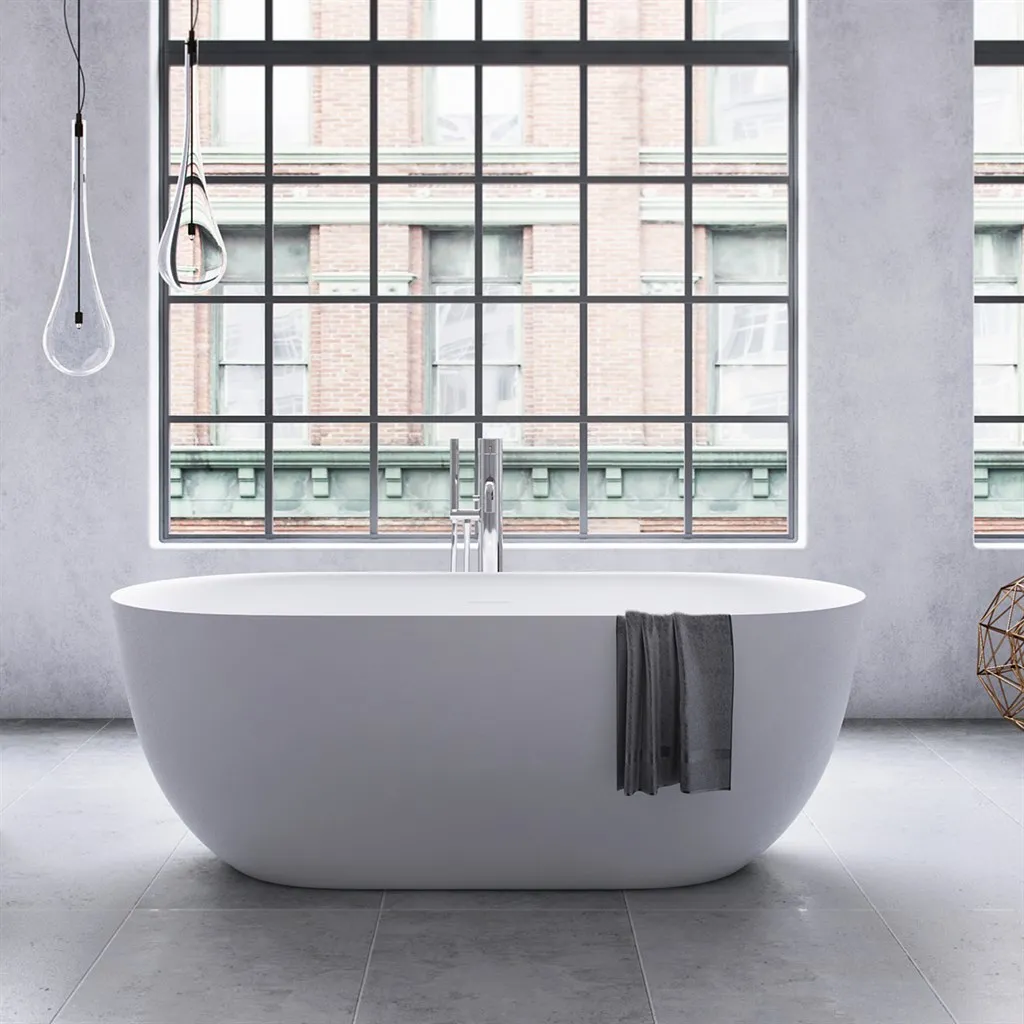 Yin-Yang 170 - Bathtub 170x78 cm, Matt white 