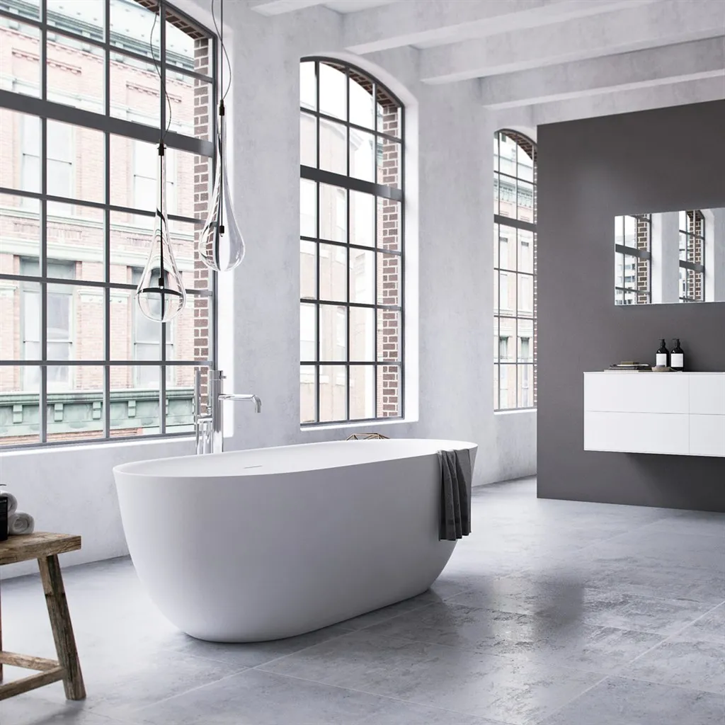 Yin-Yang 170 - Bathtub 170x78 cm, Matt white 