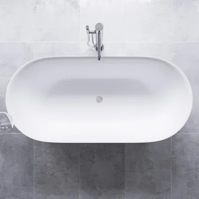 Yin-Yang 170 - Bathtub 170x78 cm, Matt white 
