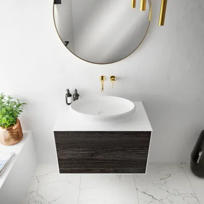 Boheme 60 - 60x40 cm Washbasin - Matt White SolidTec®