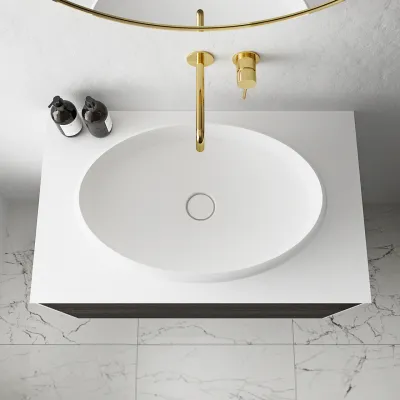 Boheme 60 - 60x40 cm Washbasin - Matt White SolidTec®