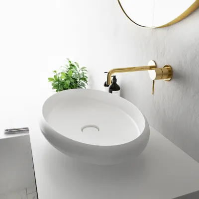 Boheme 60 - 60x40 cm Washbasin - Matt White SolidTec®