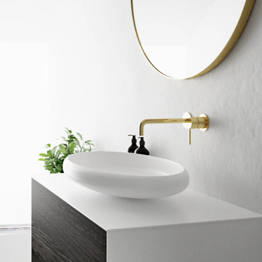 Boheme 60 - 60x40 cm Washbasin - Matt White SolidTec®