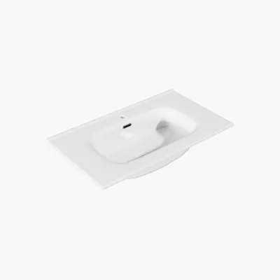 ArkiLife® Cobus ACC80-CB - 81x46.5 Slim-Edge, White porcelain sink