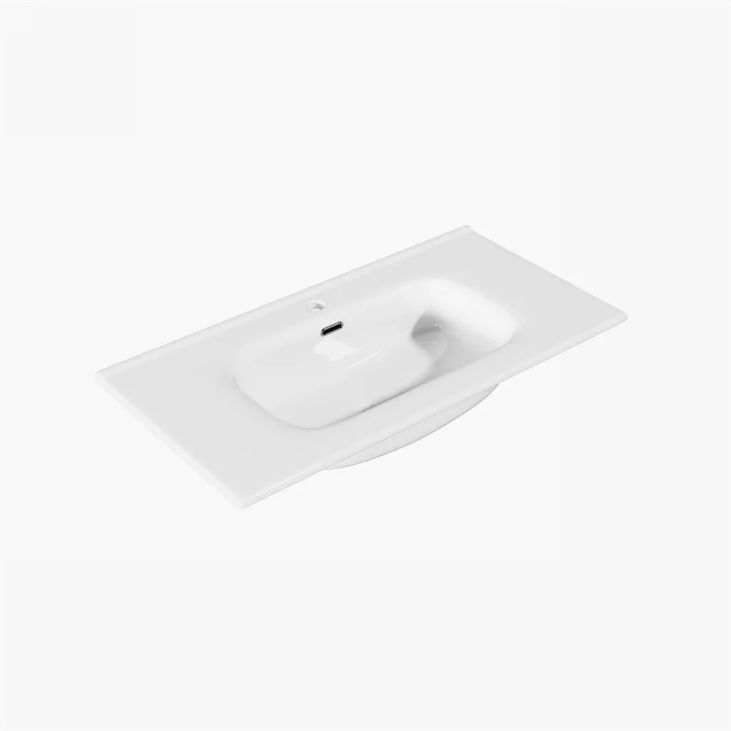 ArkiLife® Cobus ACC90-CB - 91x46.5 Slim-Edge, White porcelain sink