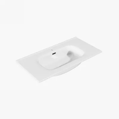 ArkiLife® Cobus ACC90-CB - 91x46.5 Slim-Edge, White porcelain sink