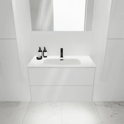ArkiLife Cobus ACC90 - 91x46.5, Slim-Design Furniture 91x46.5 cm w/Porcelain sink