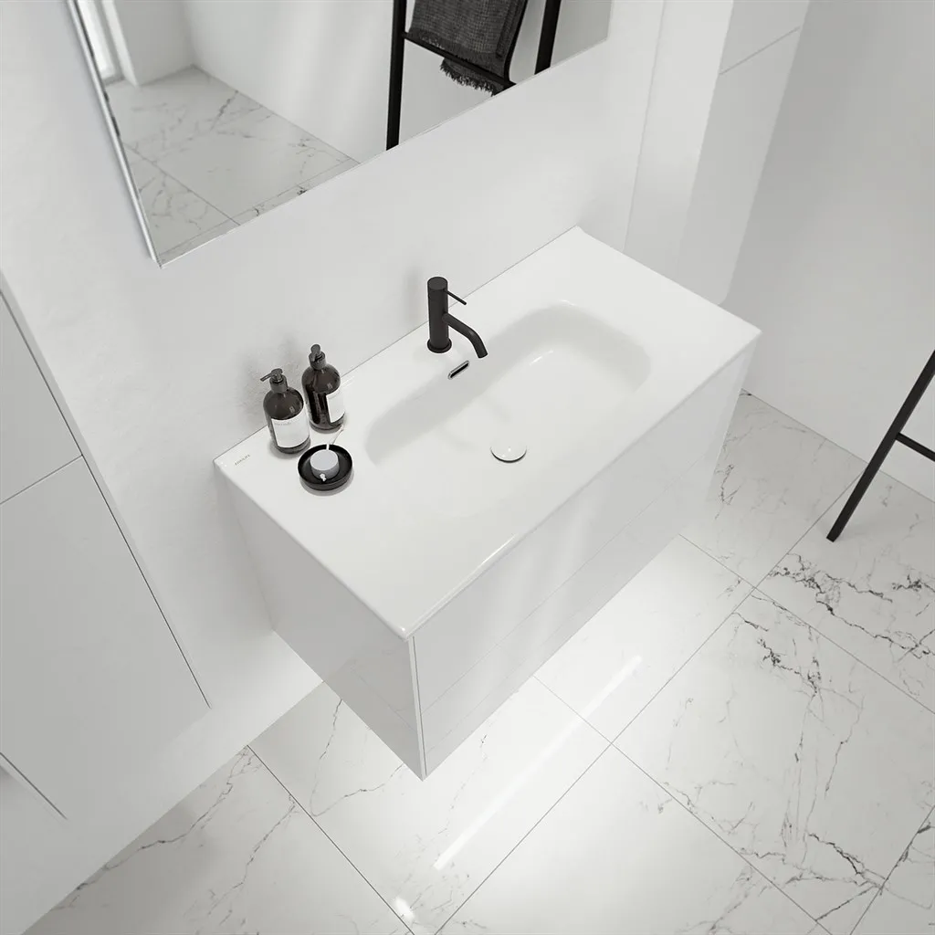 ArkiLife Cobus ACC90 - 91x46.5, Slim-Design Furniture 91x46.5 cm w/Porcelain sink