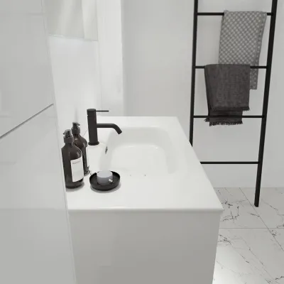 ArkiLife Cobus ACC90 - 91x46.5, Slim-Design Furniture 91x46.5 cm w/Porcelain sink
