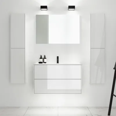 ArkiLife Cobus ACC90 - 91x46.5, Slim-Design Furniture 91x46.5 cm w/Porcelain sink