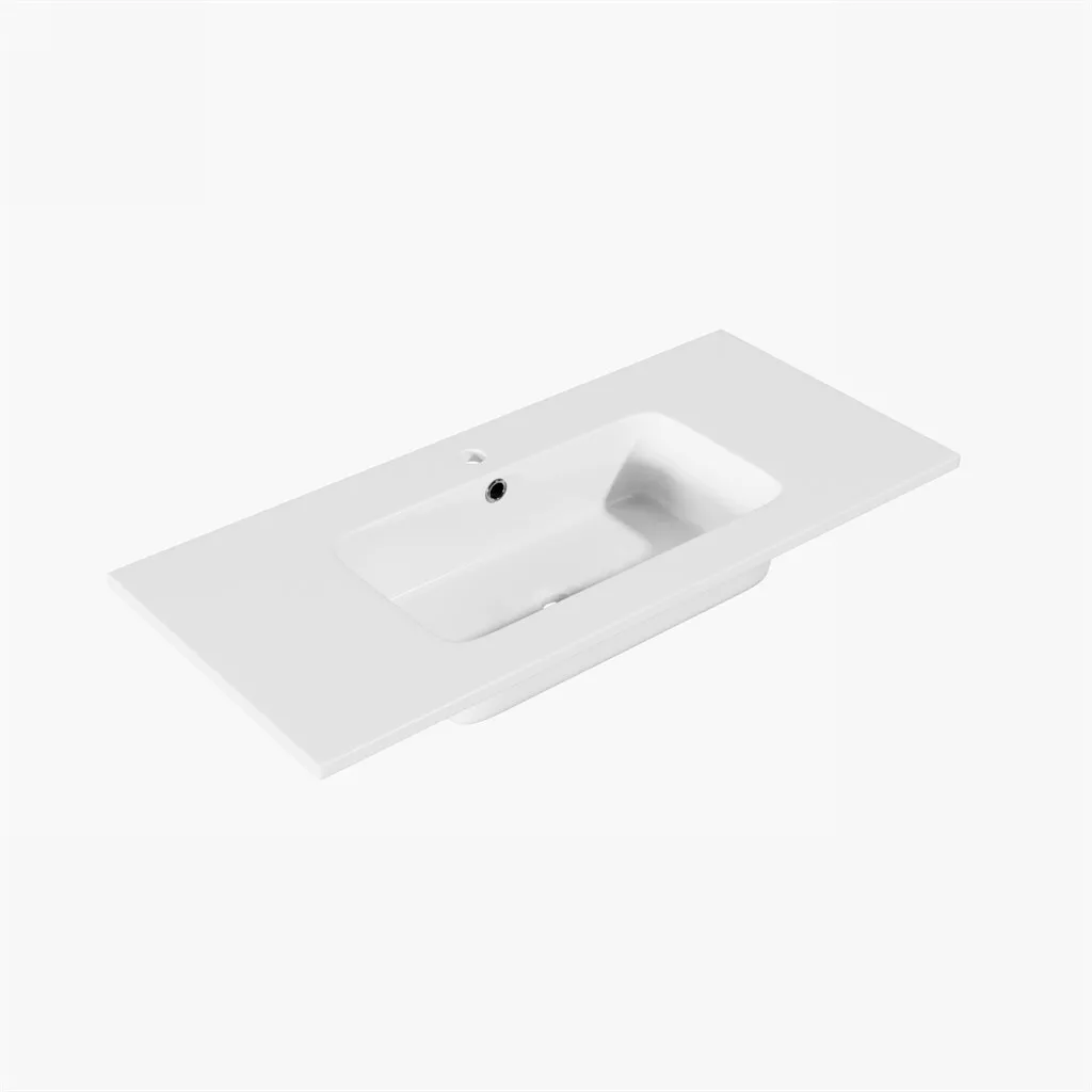 ArkiLife® Cobus ACC100-SB - Slim-Edge designer sink 100.5x46.5 cm, White Sanistone