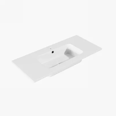 ArkiLife® Cobus ACC100-SB - Slim-Edge designer sink 100.5x46.5 cm, White Sanistone