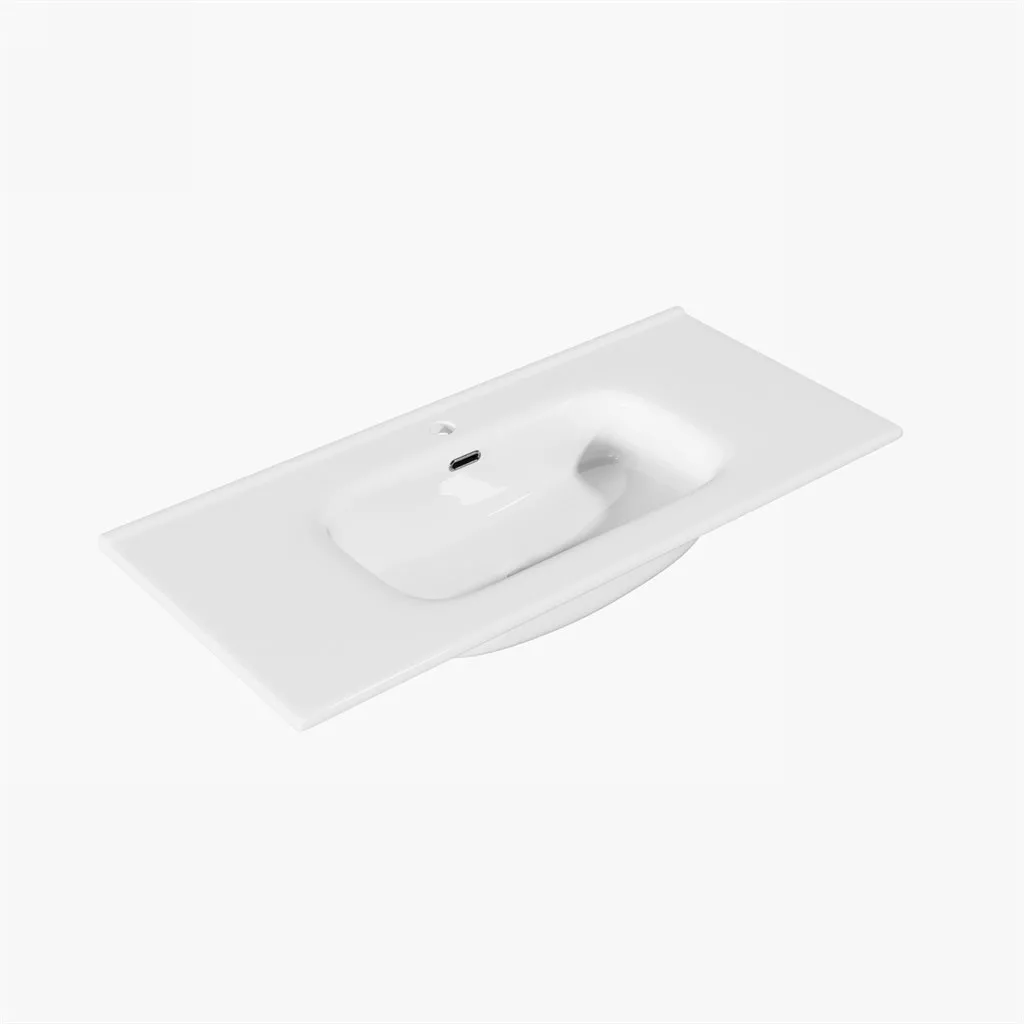 ArkiLife® Cobus ACC100-CB - 101x46.5 Slim-Edge, White porcelain sink