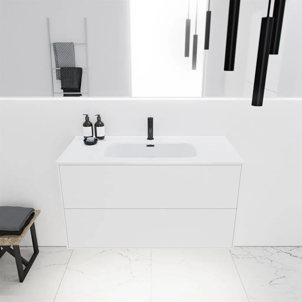 ArkiLife Cobus ACC100 - 101x46.5, Slim-Design Furniture 101x46.5 cm w/Porcelain sink