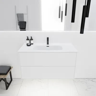 ArkiLife Cobus ACC100 - 101x46.5, Slim-Design Furniture 101x46.5 cm w/Porcelain sink