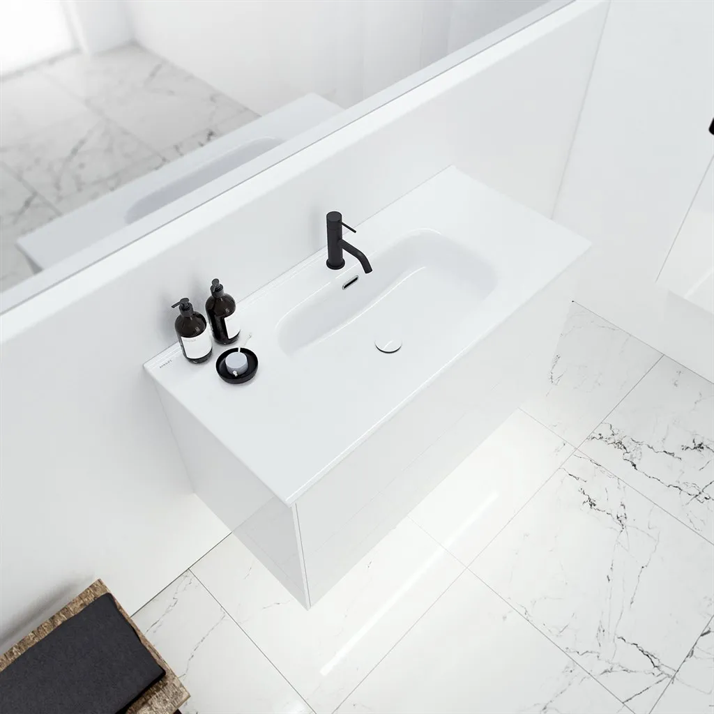 ArkiLife Cobus ACC100 - 101x46.5, Slim-Design Furniture 101x46.5 cm w/Porcelain sink