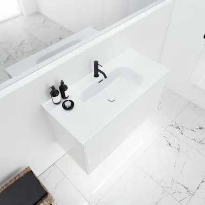 ArkiLife Cobus ACC100 - 101x46.5, Slim-Design Furniture 101x46.5 cm w/Porcelain sink