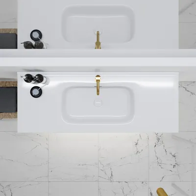 ArkiLife Cobus ACC120 - 121x46.5, Slim-Design Furniture 121x46.5 cm w/Porcelain sink