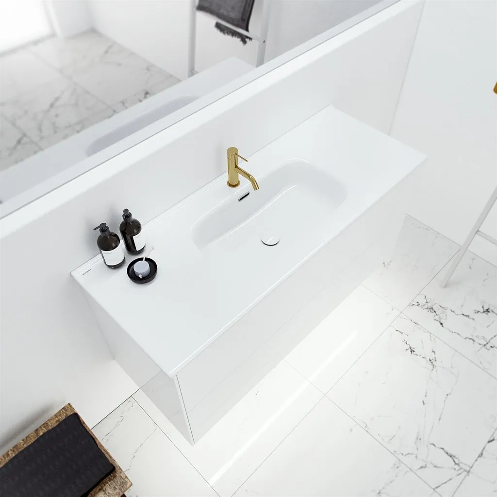 ArkiLife Cobus ACC120 - 121x46.5, Slim-Design Furniture 121x46.5 cm w/Porcelain sink