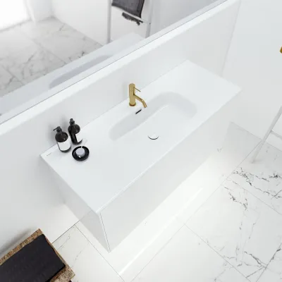 ArkiLife Cobus ACC120 - 121x46.5, Slim-Design Furniture 121x46.5 cm w/Porcelain sink