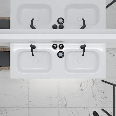 ArkiLife Cobus ACC120D - Slim-Design Furniture 121x46.5 cm w/Porcelain sink