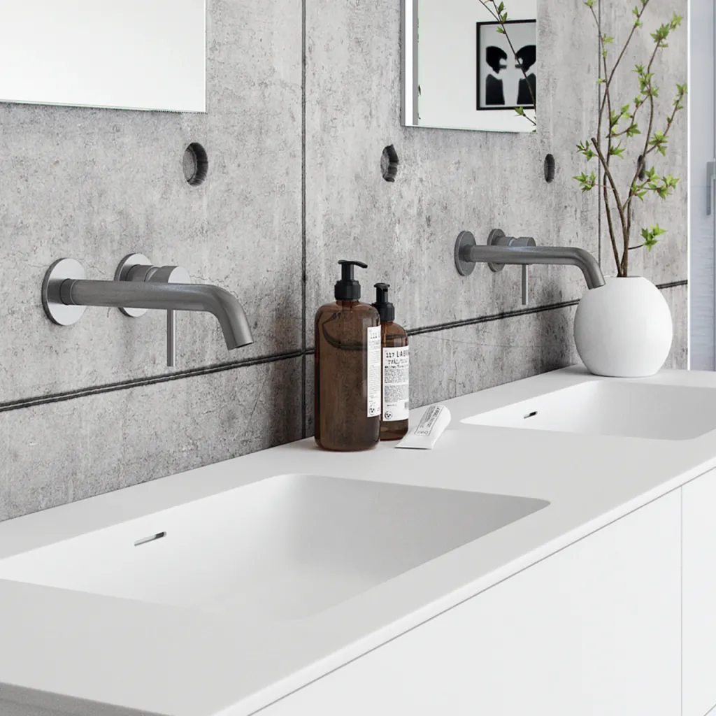Classwell C04 - Washbasin Faucet, Brushed Stainless Steel