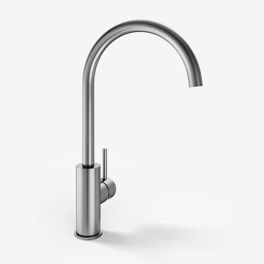Classwell C06 - Kitchen mixer tap, Brushed Stainless Steel