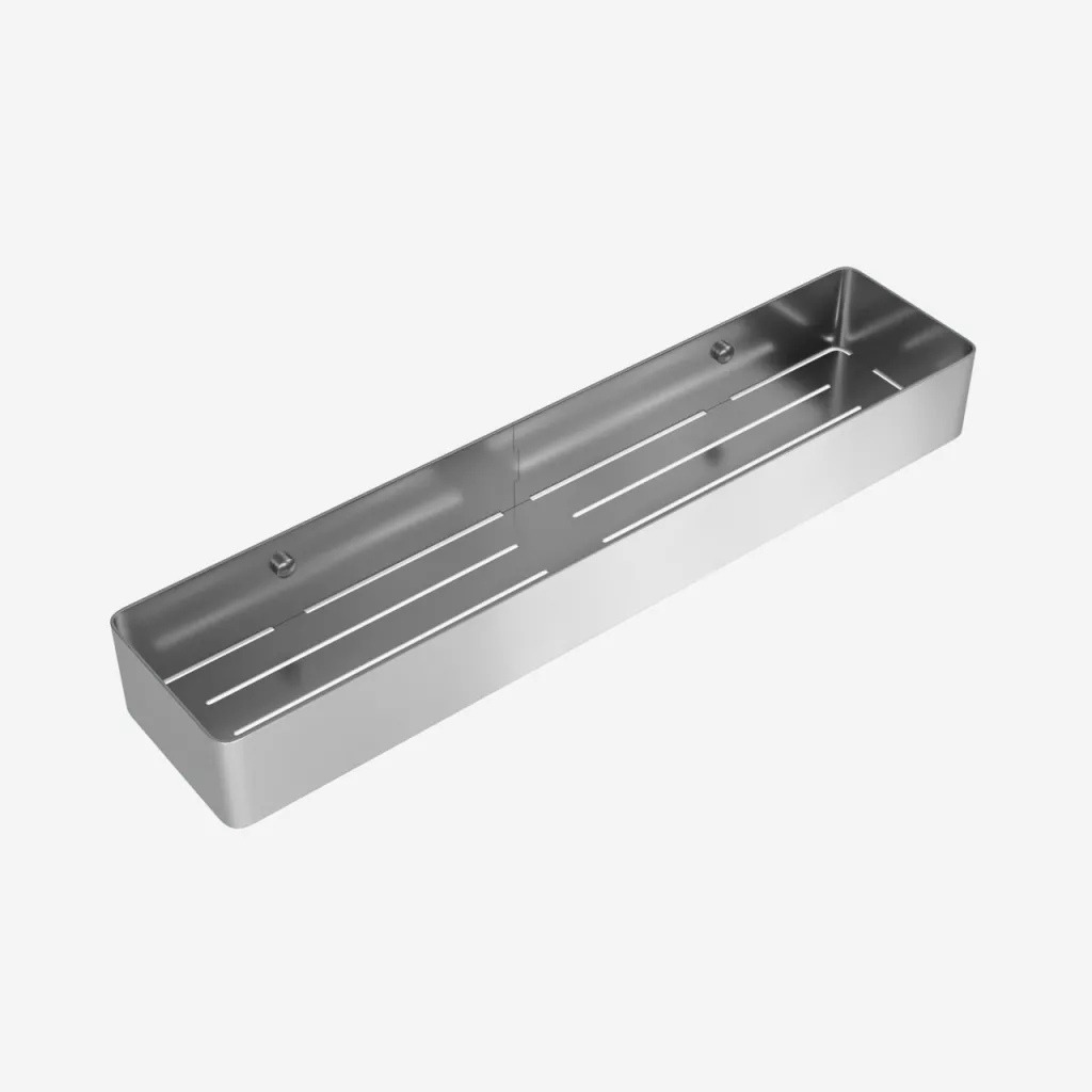 Container 50 -  Shower Shelf, Brushed Steel