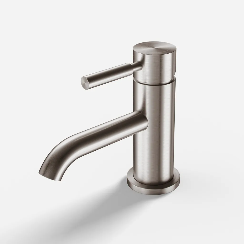 Semplice SHV101 - Washbasin faucet, PVD Brushed Steel