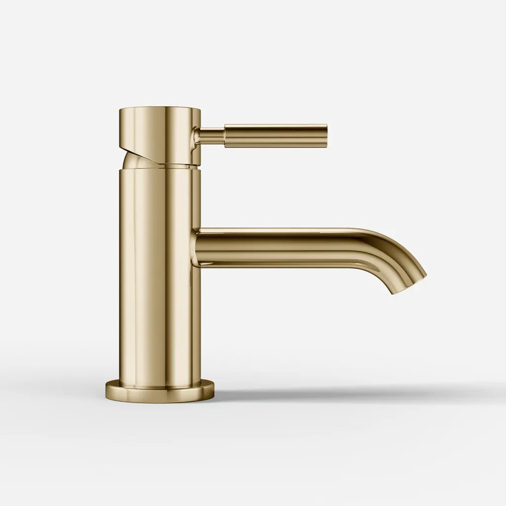 Semplice SHV101 - Washbasin fitting, Polished Brass Natural