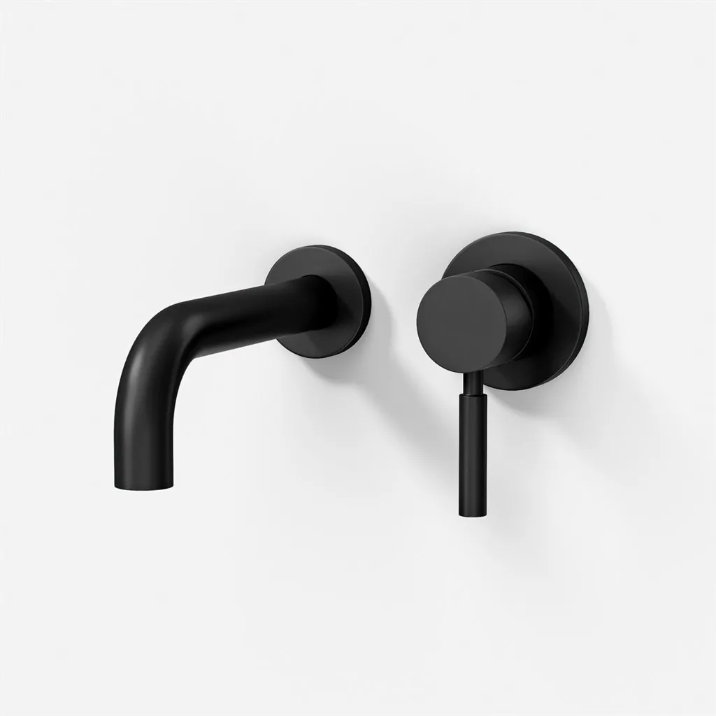 Semplice SHV102 - Washbasin faucet, 22 cm spout, Matte black