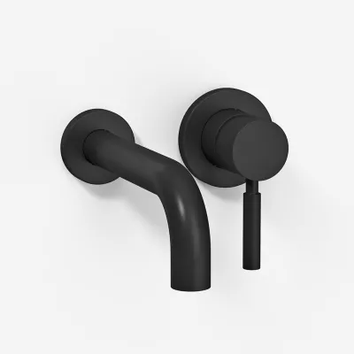 Semplice SHV102 - Washbasin faucet, 22 cm spout, Matte black