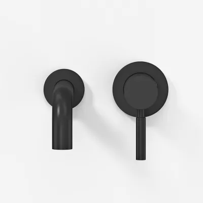 Semplice SHV102 - Washbasin faucet, 22 cm spout, Matte black