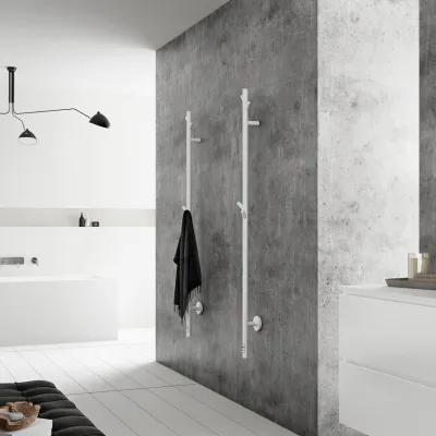 Pulcher® Style PS14 - Electric Towel Dryer w/timer, Matt white