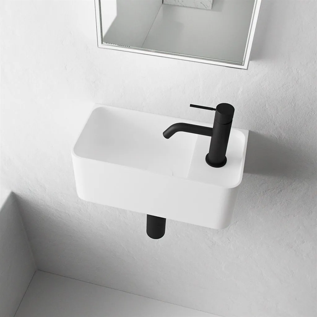 Coco 1L - 36x18 Sink left, Mathvid SolidTec®