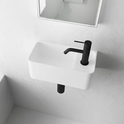 Coco 1L - 36x18 Sink left, Mathvid SolidTec®