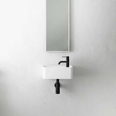 Coco 1L - 36x18 Sink left, Mathvid SolidTec®