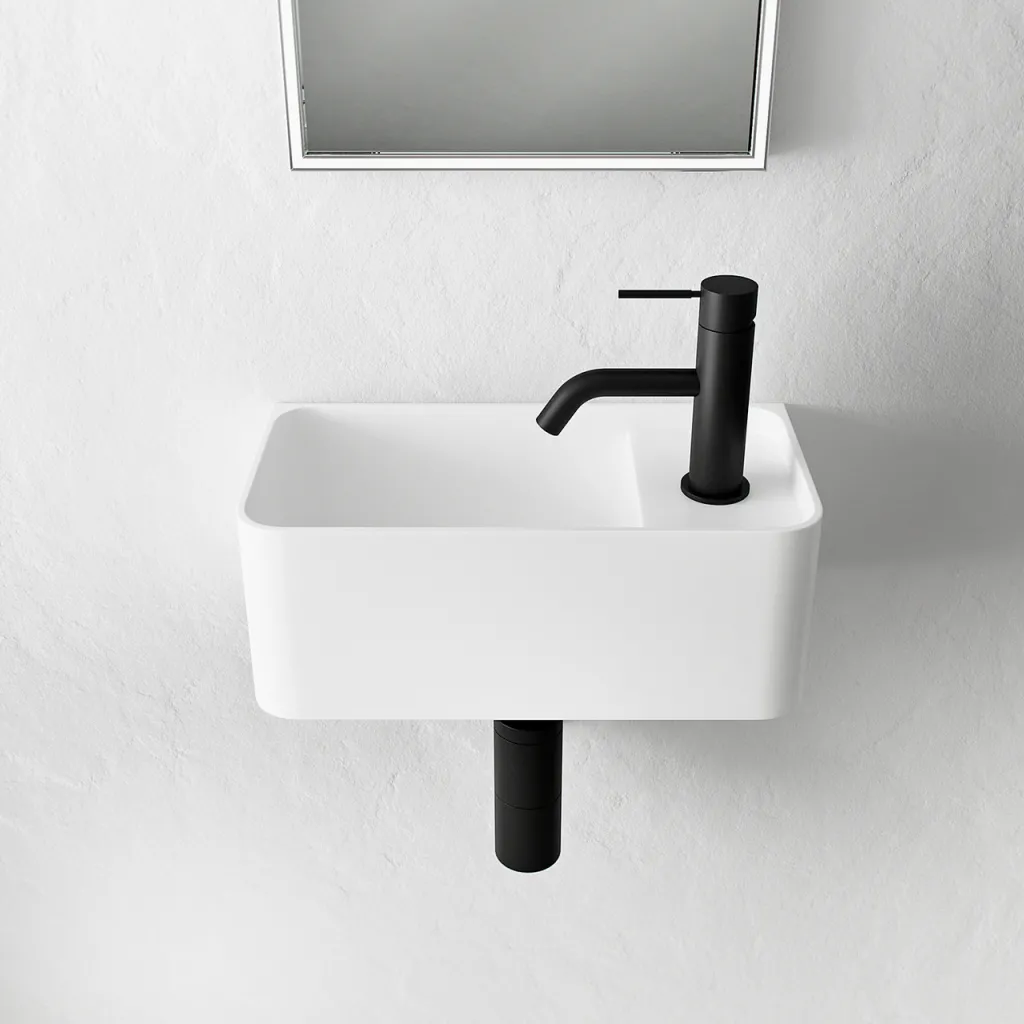 Coco 1L - 36x18 Sink left, Mathvid SolidTec®