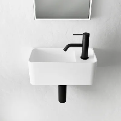 Coco 1L - 36x18 Sink left, Mathvid SolidTec®