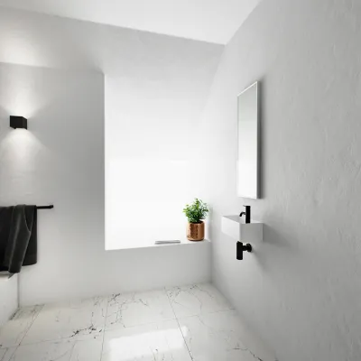 Coco 1L - 36x18 Sink left, Mathvid SolidTec®