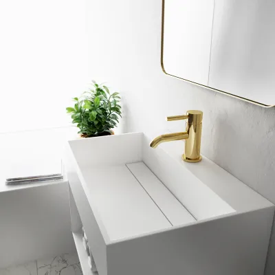 Boxo 60X - 60x40 Washbasin with storage, Matte White SolidTec®