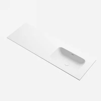 Pulcher® Soft 140R - Washbasin countertop 140x46