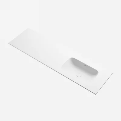 Pulcher® Soft 160R - Sink countertop 160x46