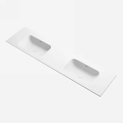 Pulcher® Soft 180D - Sink countertop 180x46